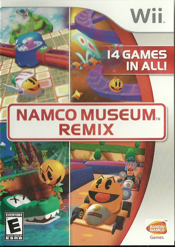 Namco Museum Remix box art for Wii
